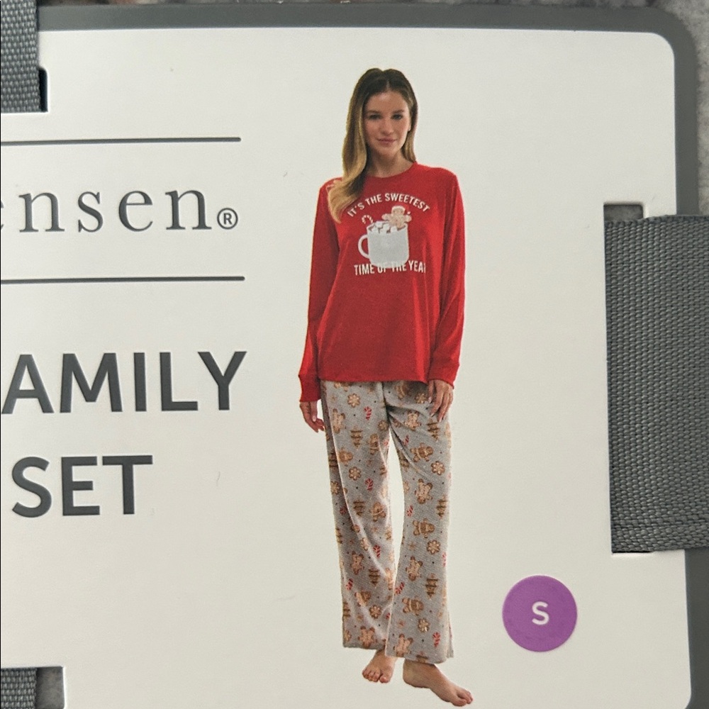Jensen Red and Cream Pajama Set